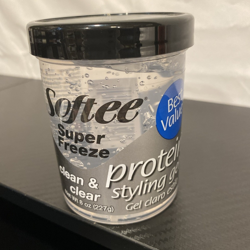 Softee Super Freeze Protein‎ Styling Gel, 8 oz